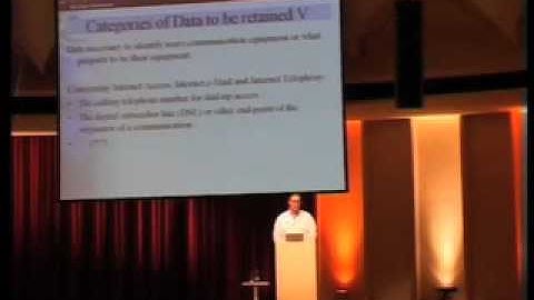 22C3: Recent Developments in EU Data Retention proposals