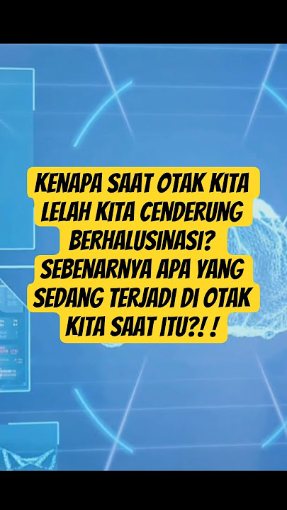 Kenapa saat otak kita lelah kita cenderung berhalusinasi?! #viralvideo #viralshorts #faktaunik