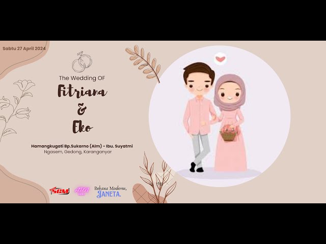 🔴📡Live Wedding Fitriana u0026 Eko || JANETA Rebana Moderen || APN Audio || New SGM Production FullHD class=