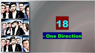 One Direction - 18 Lyrics