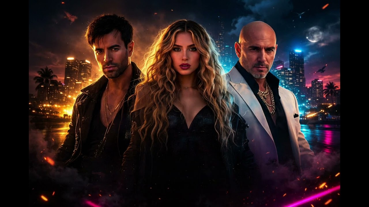 Glow in the Dark (Remix) -Pitbull x Ava Max x Enrique Iglesias Style ( official lyrics 2026 )