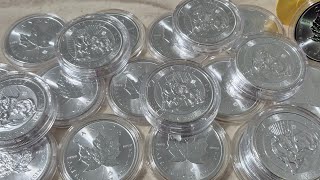 Adding Weight to the SILVER Stack: 2 OZ Coins and a 20 OZ JM Bar!
