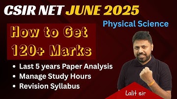How to get 120 marks in CSIR NET Physical Science Exam