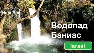 Израиль. israel. Самый большой водопад , Баниас. Ручей Хермон. Banias Nature Reserve