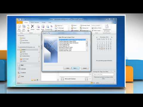 Microsoft® Outlook 2010: How to import Distribution List from a .csv file format on a Windows® 7