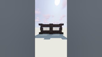 How to Build this AMAZING and SIMPLE Blackstone Wall | Minecraft 1.19 Wall Design |  #shorts