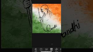 Mahatma Gandhi photo editing video | Gandhi jayanti photo editing picsart shorts gandhi edit