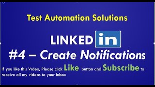 LinkedIn | Create Job Alert Notifications | Tutorial # 4 LinkedIn | Create Job Alert Notifications | Tutorial # 4