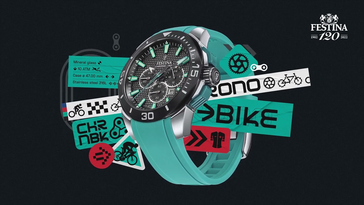 Chronograph (F20642/3) Chrono Mens Festina Bike Black Watch 2022