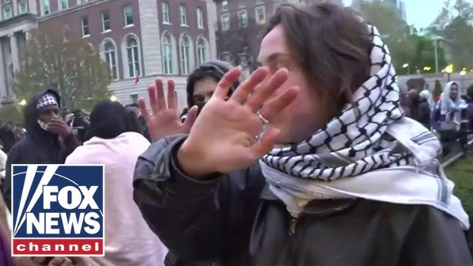 Anti Israel Protesters At Columbia University Refuse To Talk To Fox News