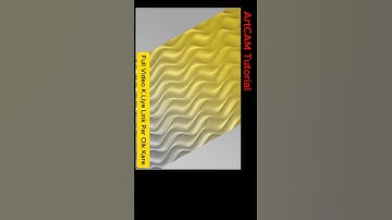 How to make 3d waves design in ArtCAM! #ishadhiyacnc #ceramictiles #masterpunch #diepunch #shorts