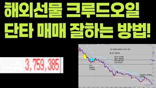 해외선물 크루드오일 단타잘하는법 하루 370만원 수익
