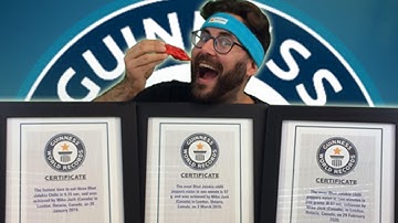 Three Guinness World Records for Eating Ghost Peppers (Bhut Jolokia)! | Mike Jack Eats Heat