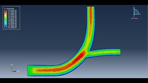 FSI simulation of blood and vessel in Abaqus-Co Simulation process