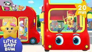 wheels on the bus go round the town little baby bum nursery rhymes baby song mix play time
