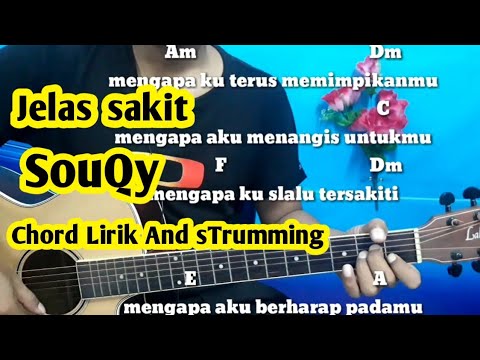 Chord Mudah Jelas Sakit Souqy By Darmawan Gitar Tutorial Youtube