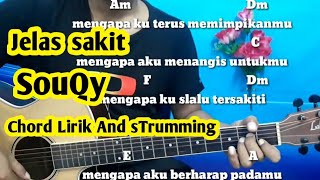 Chord Mudah (Jelas Sakit -SouQy)By Darmawan Gitar ( Tutorial)