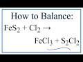 Balancing Chemical Equations