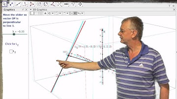 The shortest distance of a line from the origin in 3D