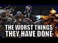 The most heinous atrocity committed by each faction  warhammer 40k lore