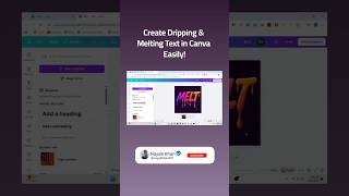 Create Dripping &amp; Melting Text in Canva Easily!🚀