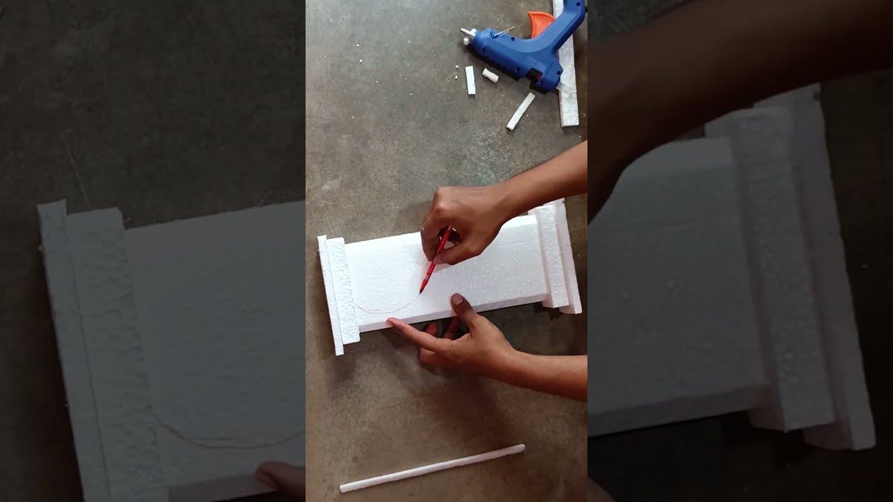 Pillar Design Shorts Thermocol Carving Art And Craft