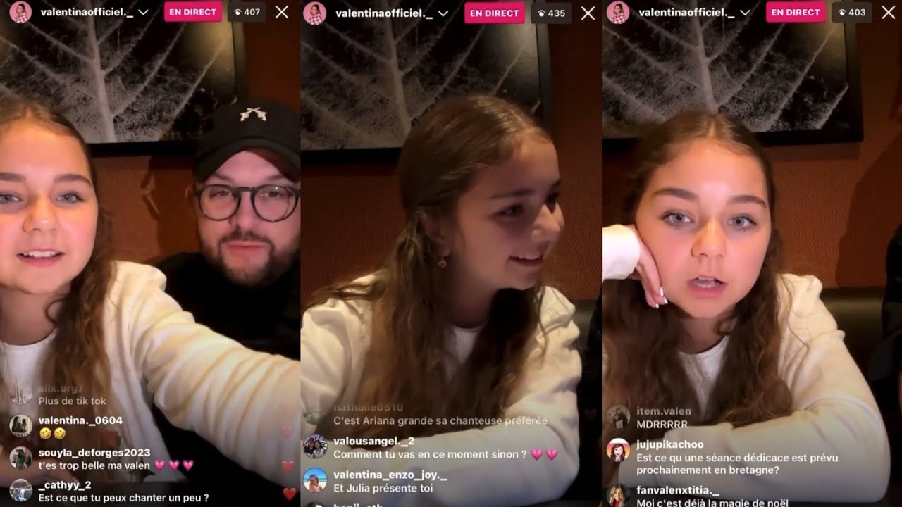 2éme live Instagtam de Valentina le 02/11/23 ft. Julien