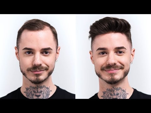 faux-hawk-fade-cut-summer-trend-2019-|-transformation-with-hair-system-|-hairsystems-heydecke