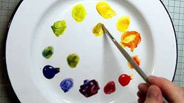 Discover with DebsTutorial ~ Mixing Primary Colours in Acrylic