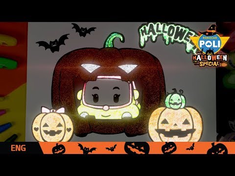 🎃Halloween🎃│🎨Glow Coloriong POLI | Mini | Robocar POLI TV