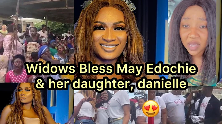 Omg~Widows Emotionally Bless May Edochie and Daughter Danielle With Tears Of Joy😢