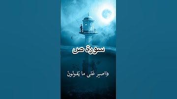 سورة ص – تلاوة خاشعة تلامس القلب🩵✨