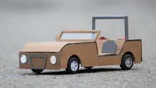 How to make a JEEP - Cardboard Car