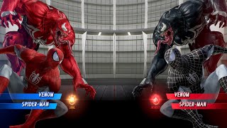 Spider-Man Carnage vs. Venom Black Spider-Man Fight | Marvel vs Capcom Infinite PS4 Gameplay