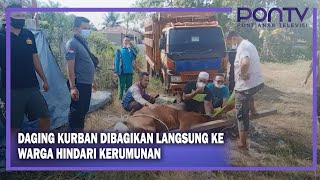 Iduladha 1442 H, Kapolres Sintang Serahkan Tujuh Sapi Kurban