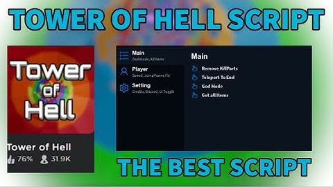 (WORKING) Tower Of Hell Script Gui Roblox / God Mode / Tp To End! *PASTEBIN 2022*