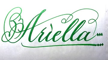 Ariella Name Signature Calligraphy Status | #moderncalligraphy #cursive #YearofYou #ariella @Ariella