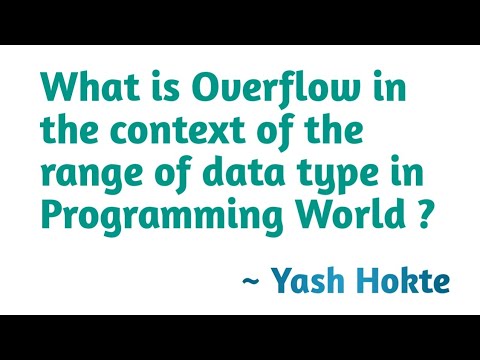 Interview Question : What is Overflow in the Context of the Range of ...