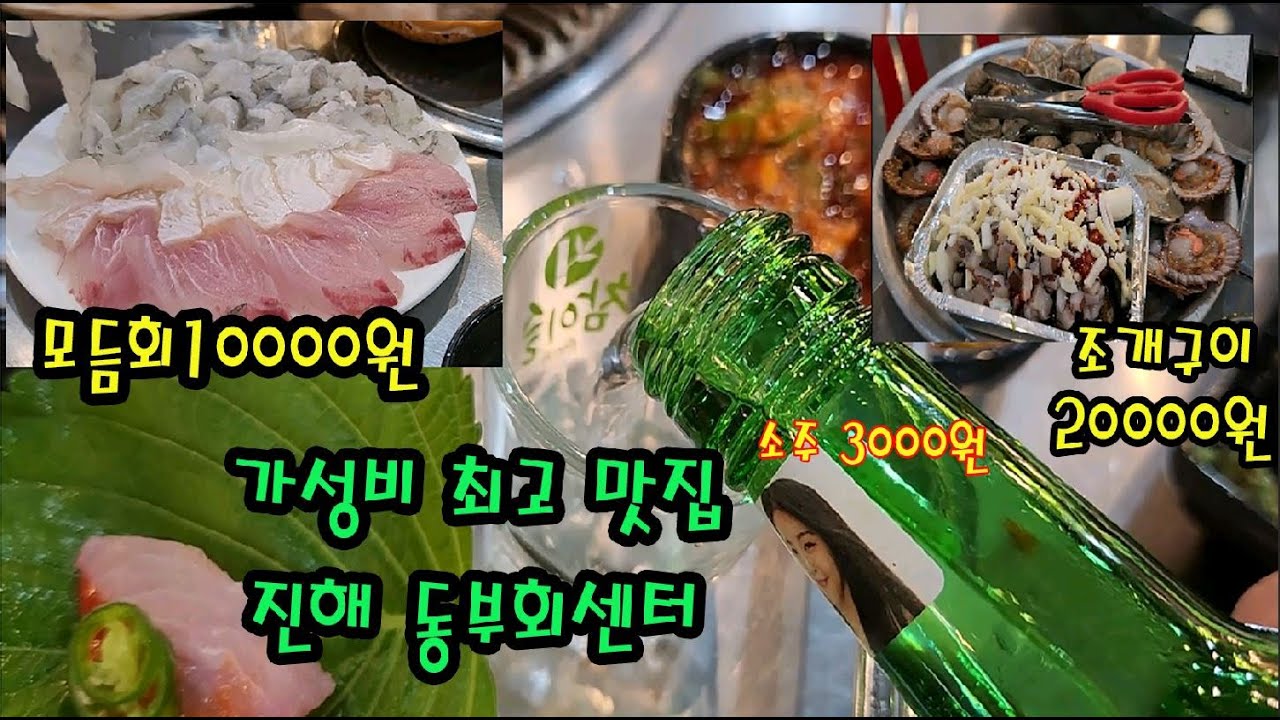 모듬회 한접시가 만원 최고 가성비 맛집 진해 동부회센터 - YouTube 모듬회 한접시가 만원 최고 가성비 맛집 진해 동부회센터 - Youtube