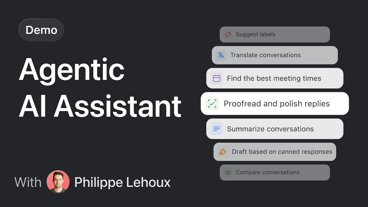 Missive AI assistant: draft replies, search email and calendar, MCP (live demo)