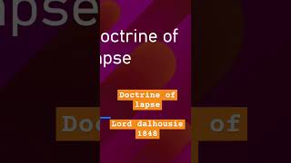 Doctrine of lapse #upsc #bpsc #civilservices #ias #bpscexam #bpscpreviousyearpapers