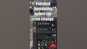 Liquidating 500b to spend on vendor crons/costume snipe #bdo #enhancing #gaming