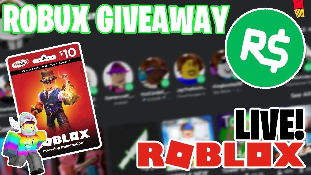 Roblox Live Robux Gift Card Giveaway At 900 Subs Playing With Viewers 3 Youtube - 3 roblox gift card giveaway youtube ends robux for