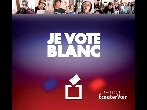 Je vote blanc clip version masculine