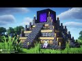 Minecraft Potal Design ｜how to build a pyramid house in minecraft