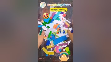 My Colour Paper Scraps Collection🌈-#scrap-#collection-@sweetartcraftnation7786-#shorts-#ytshorts