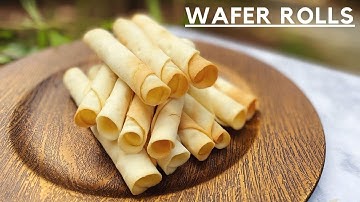 HOMEMADE WAFER ROLLS!!! EASIEST RECIPE