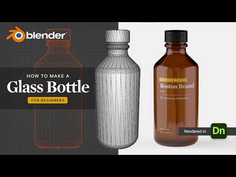 Create a glass bottle/jar/container with a threaded neck (screw