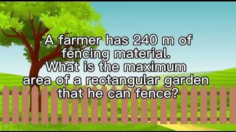 Maximum Area Enclosed by a Fence Problem