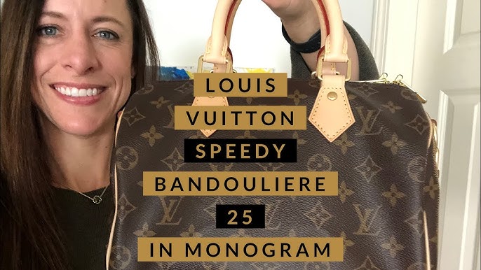 LOUIS VUITTON SPEEDY 25 BANDOULIERE-- WORTH IT?!/DESIGNER BAG REVIEW/LUX  EVERY DAY BAG/ MERLOVESLUX 